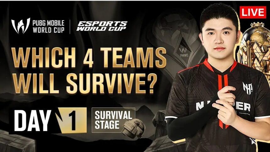 PUBG Mobile World Cup 2024 Survival Stage Day 1: Standings and Highlights