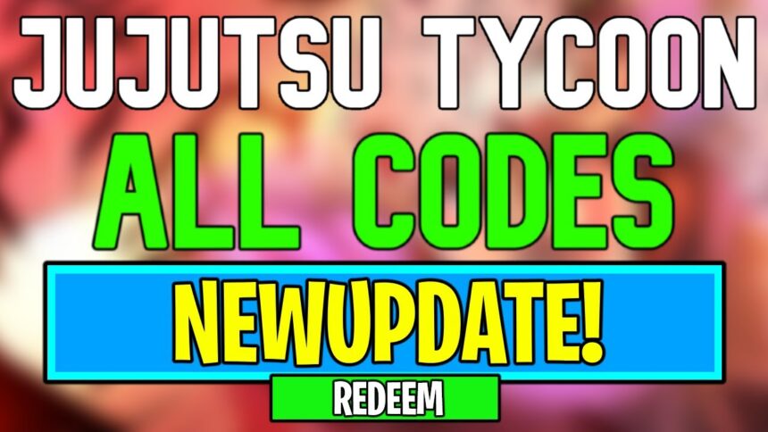 Roblox Jujutsu Tycoon Codes (July 2024)